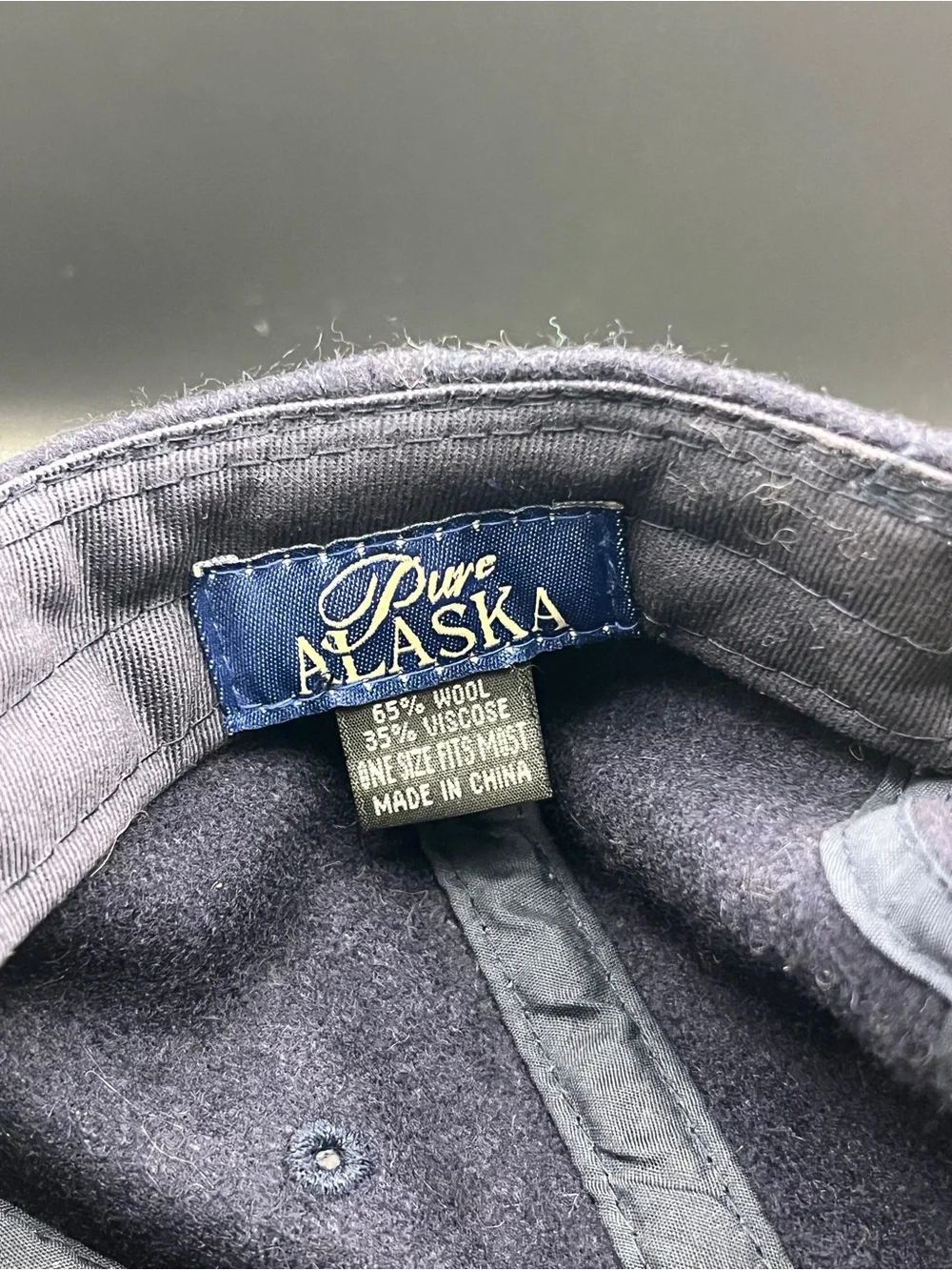 N/A navy wool